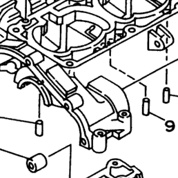 1997 Yamaha WAVE RUNNER GP760 (GP760V) Cylinder Crankcase
