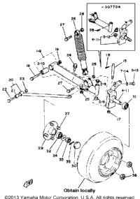 1981 Yamaha Golf Car GAS (G1A A1 A2) Front Suspension Wheel | TNT