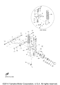 2011 Yamaha Golf Car DRIVE (YDRAX) Front Suspension | TNT Golf Car