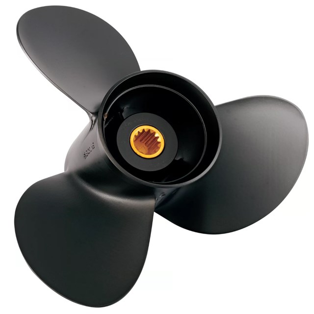 SOLAS AMITA 3-Blade Aluminum Propeller 14.3x21 - Right Hand Rotation For Outboard Motors