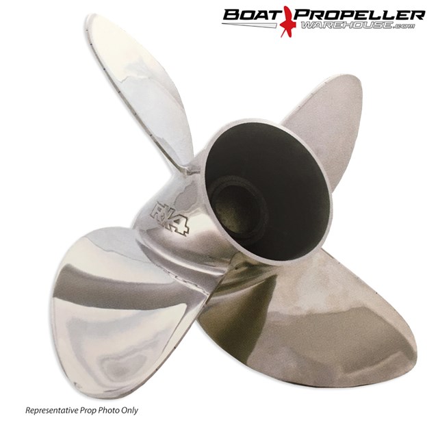 Solas Amita 3 Aluminum Boat Propeller - 11x9, 14-Spline, Right Hand Rotation - View #3