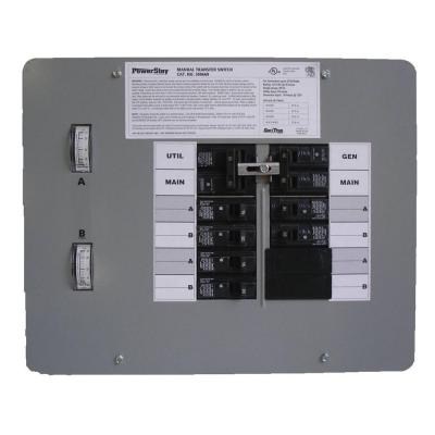 30 Amp, 125V, 6-circuit, Indoor (EU3) Transfer Switch : Babbitts